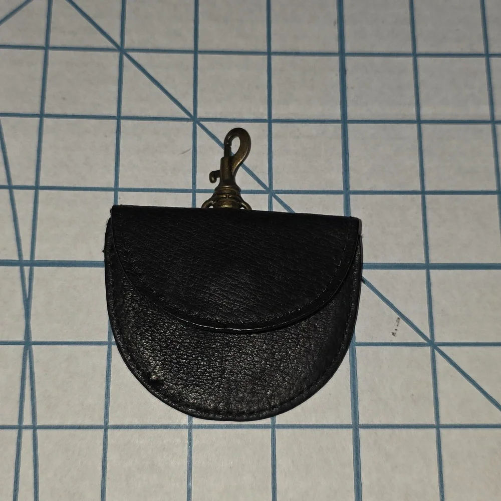 Black Key & Card Holder Men Change Handy Pocket Wallet W/Clip‎
